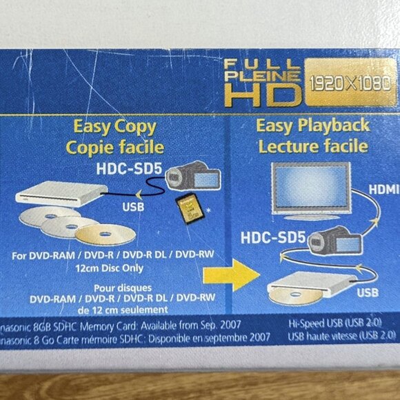 LIKE NEW! Panasonic VW-BN2 DVD Burner Original Box All Accessories+Manual TESTED - Picture 8 of 9